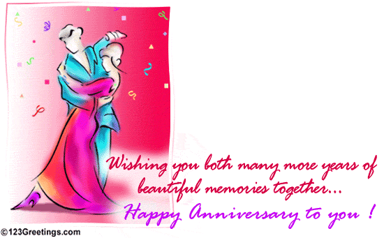 {Congratulation on your anniversary!}